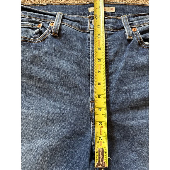 Women's Levi's Wedgie Straight Jeans Sz 32 High Rise  Button Fly Medium Wash - Picture 5 of 6